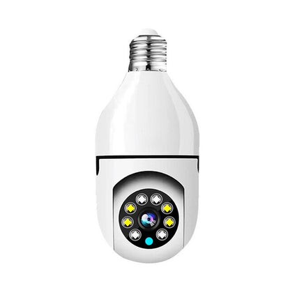 5G Bulb Surveillance Camera Full Color Night Vision Automatic Human Tracking Zoom Indoor Security Monitor Wifi Camera at acheckbox