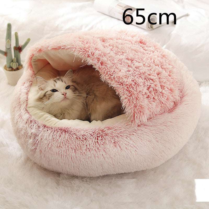 Luxurious 2 in 1 Pet Bed with Warmth, Style, and Comfort for Cats and Dogs