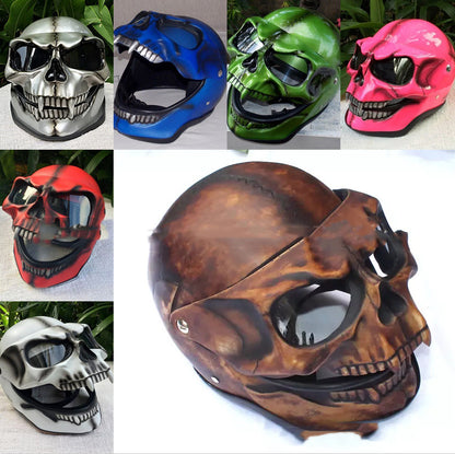 Latex Helmet Halloween Mask in Multiple Colors