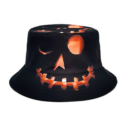 Cartoon Pumpkin Printed Fisherman Halloween Hat