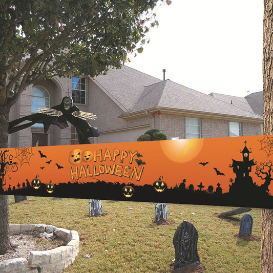 Polyester Halloween Hanging Banner Decoration