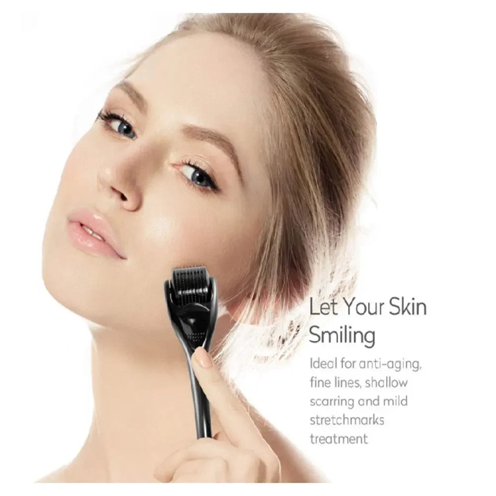 Anti-Hair Loss Microneedle Roller with 540 Titanium Needles