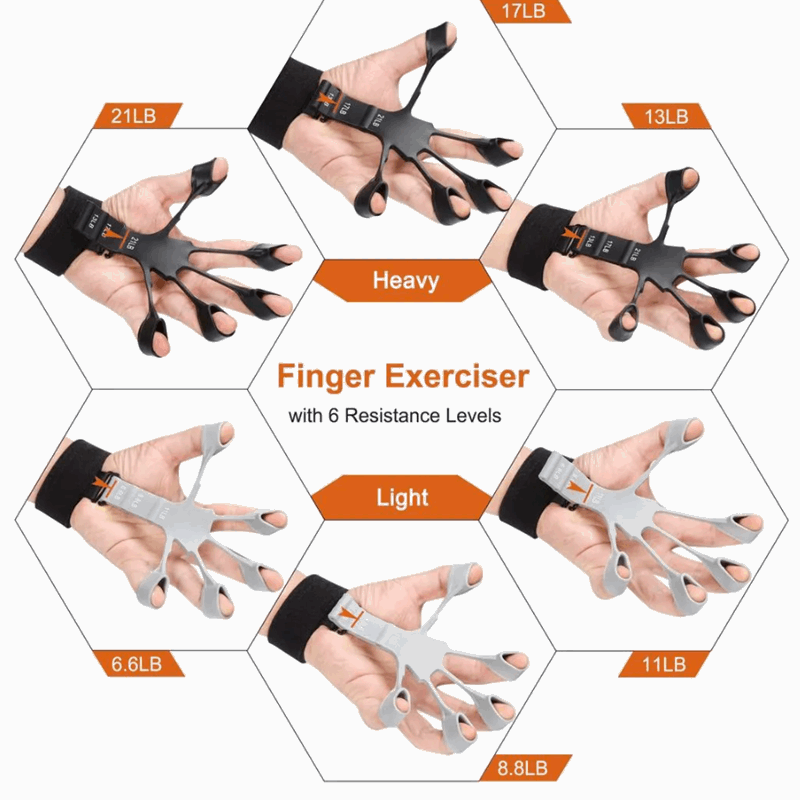 Athletes' Finger Strength Companion Silicone Grip Device for Progress