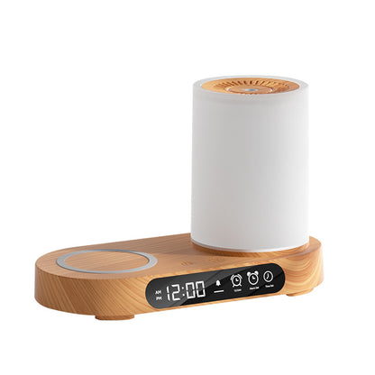 Bluetooth Speaker Aromatherapy Diffuser, Wireless Phone Charging Humidifier, Multifunctional Alarm Clock Speaker, Essential Oil Diffuser with Bluetooth, USB Air Humidifier Wireless Charger, Bluetooth Speaker Clock