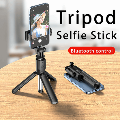 Bluetooth Wireless Selfie Stick Mini Tripod Extendable Monopod Remote Shutter For iPhone Samsung Xiaomi Phone Holder at acheckbox