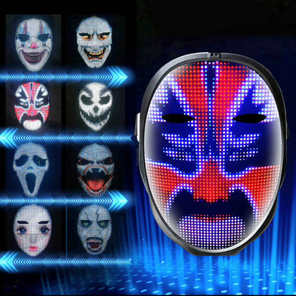 Digital Smart App Controlled LED Cosplay Face Changing Mask