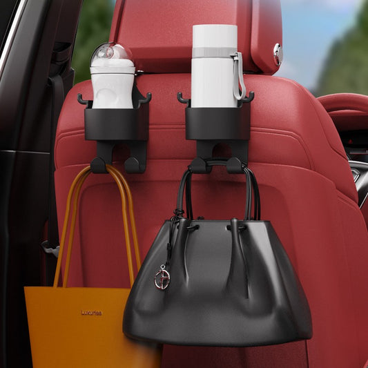 Car Organizer Deluxe Multifunctional Car Seat Back Hook for Cup and Storage at www.acheckbox.com