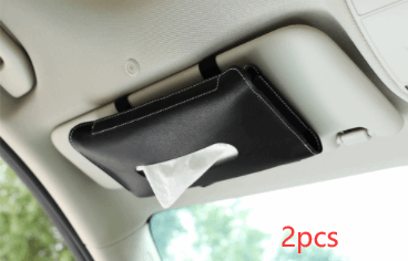 Chic Car Interior Upgrade Premium PU Visor Storage for On-the-Go Convenience