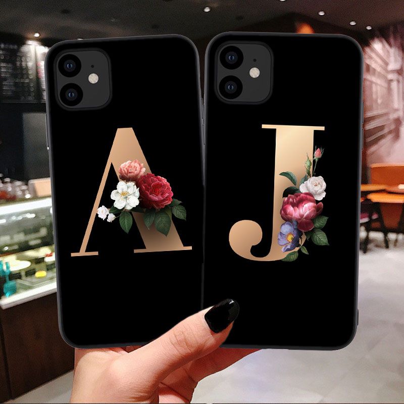 Chic Shield Alphabet Design Printed iPhone 14 series cases