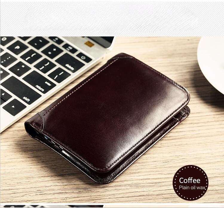 Compact Luxury Short Male Purse Card Holder Wallet in High Quality