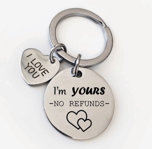 Couples Keychain for Romantic Love Gifts & Funny Gags, Anniversary & Birthday Gifts, Memorable Relationships