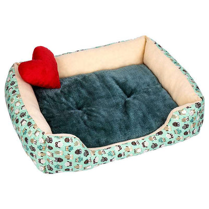 Cozy Comfort Plush Bed with Material Magic Touch