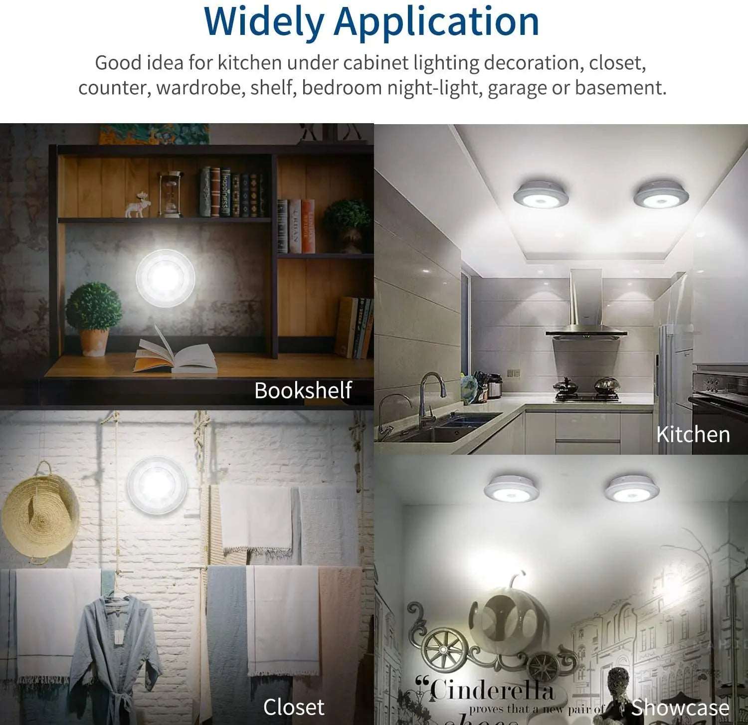 Create Modern Cabinet Illumination - Energy-Efficient, Easy Install Disc Lights for Any Space