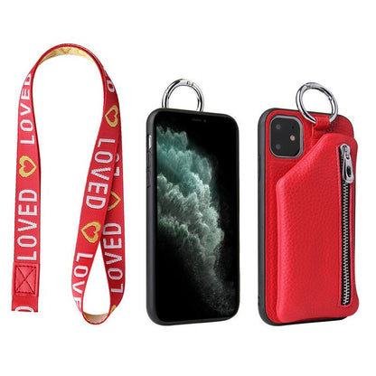 Crossbody Wallet Phone Case with Coin Pocket and Card Slots