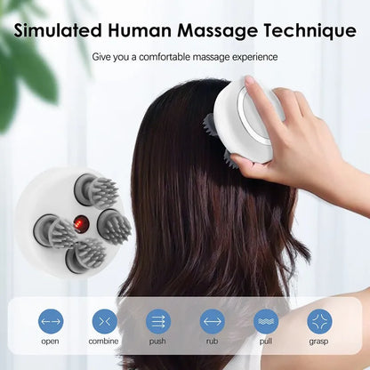 Deep Tissue Scalp Massager for Muscle Recovery