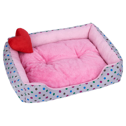 Durable and Easy-to-Clean Plush Bed for All Your Pets