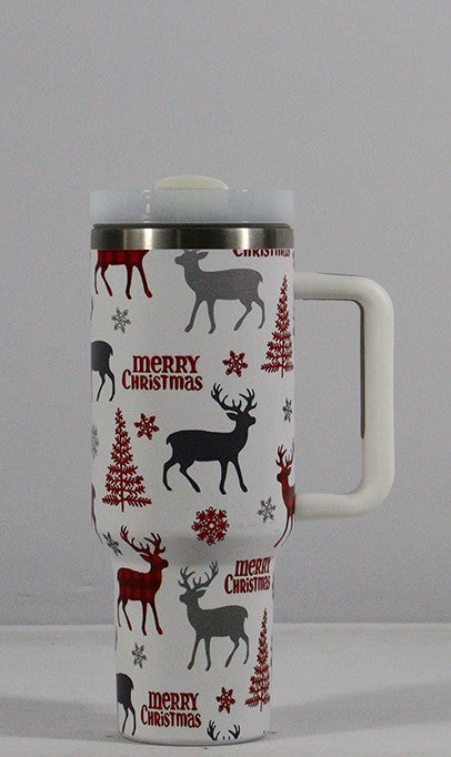 Durable handle Christmas drinkware