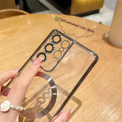 Dustproof Water-Resistant Protection, Anti-Scratch Armor, Crystal Clear Transparency, Showcase Natural Beauty Aesthetics, Built-in Magnetic Attraction, Attach Accessories Wallet Cases Card Holders, Anti-Fingerprint Coating