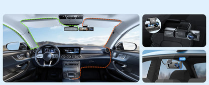 Easy installation 4k car dash cam
