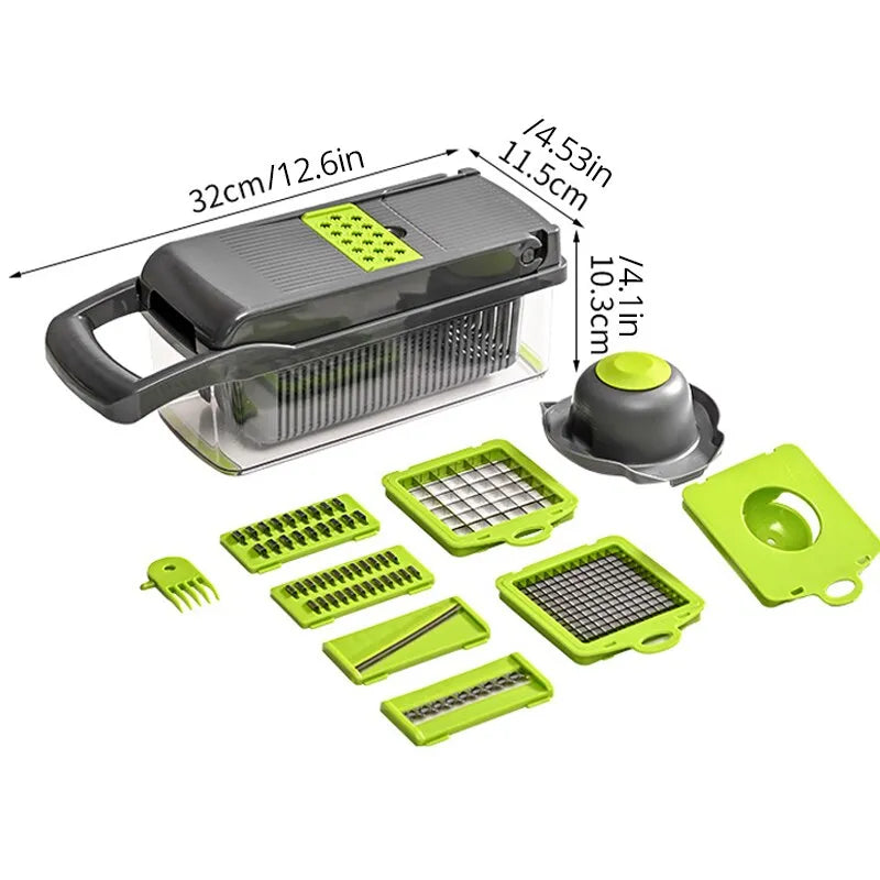 Efficient Vegetable Cutter Space-Saving, Eco-Friendly, and Safe