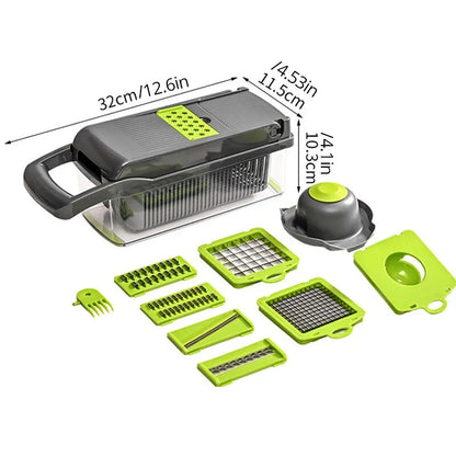 Efficient Vegetable Cutter Space-Saving, Eco-Friendly, and Safe