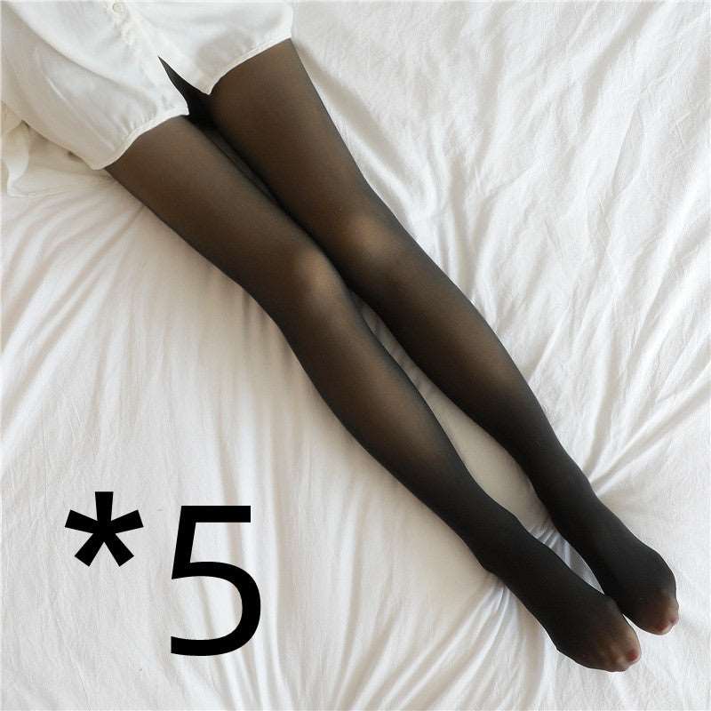 Fall in Love with Sheer Stylish Fleece Pantyhose Unveiled