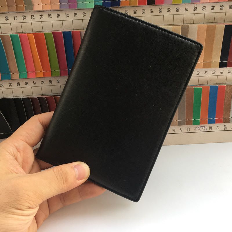 Fashion-Forward Protection Slim Leather Passport Case with RFID Shielding