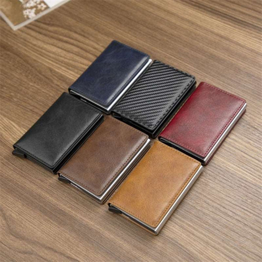 Fashion Meets Function Stylish RFID Secure Modern Man's Wallet