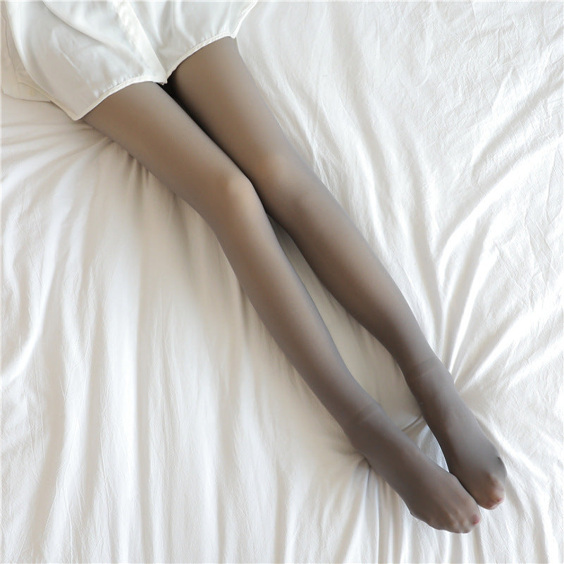 Fashionable Thermal Pantyhose European Elegance for Chilly Days