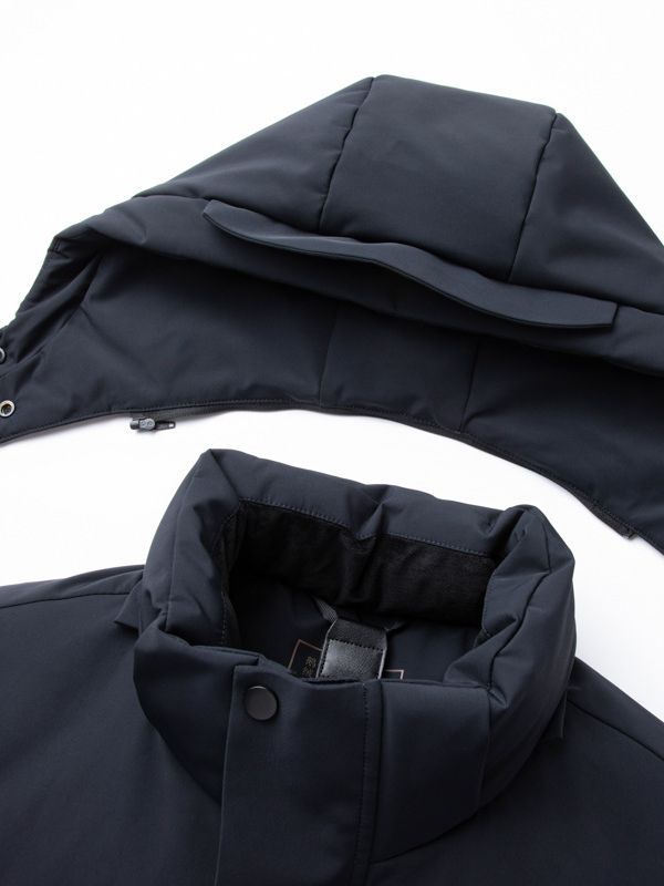 Fashionable hooded padded jacket for men's winter wear perfect gift for christmas thanksgiving black friday halloween all holiday ocassions at acheckbox
