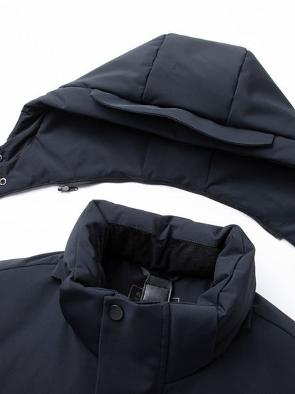 Fashionable hooded padded jacket for men's winter wear perfect gift for christmas thanksgiving black friday halloween all holiday ocassions at acheckbox