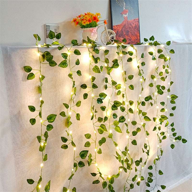 Flower Green Leaf Decoration Lights Festive Fairy Lights perfect gift for christmas thanksgiving black friday halloween all holiday party ocassions at acheckbox