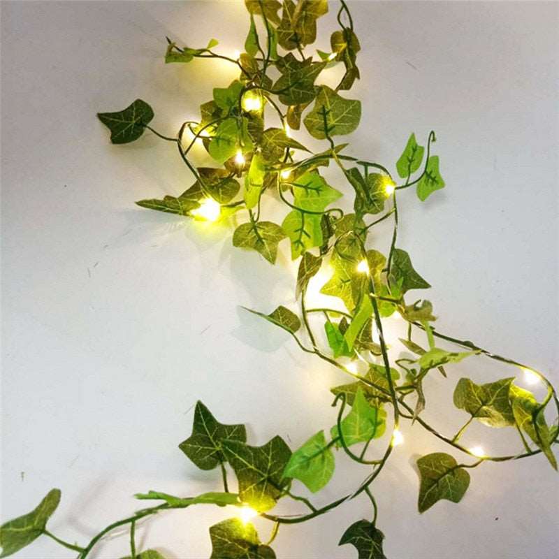 Flower String Lights Green Leaf Fairy Lights perfect gift for christmas thanksgiving black friday halloween all holiday party ocassions at acheckbox