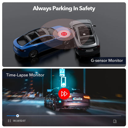 G sensor monitor car dash cam