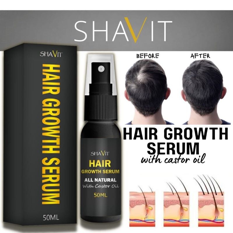 Gifts for Men Hair Growth Shavit's Castor Oil Beard Booster Serum