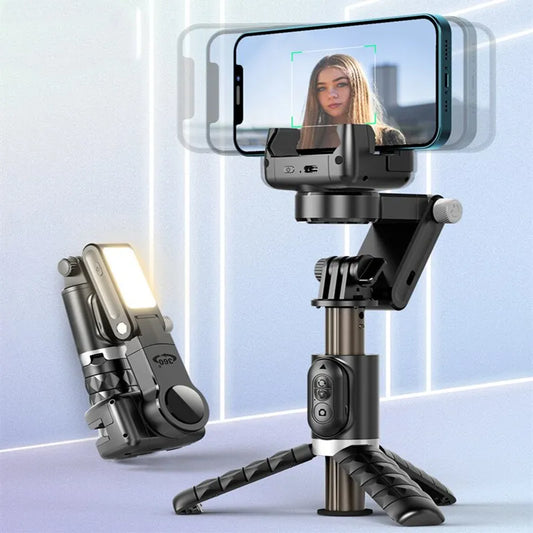 Gimbal stabilizer for iPhone, smartphone selfie stick tripod, 360 rotation selfie stick, live photography tripod, panorama shooting at www.acheckbox.com