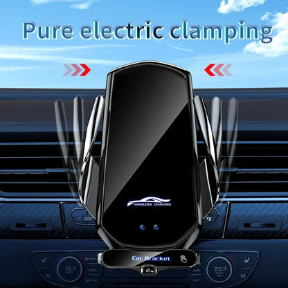 Hands-Free Car Charging Convenient Qi Wireless Charger with One-Hand Operation