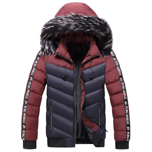 Hooded Cotton-Filled Youth Winter Jacket Stay Warm in Cardigan Comfort