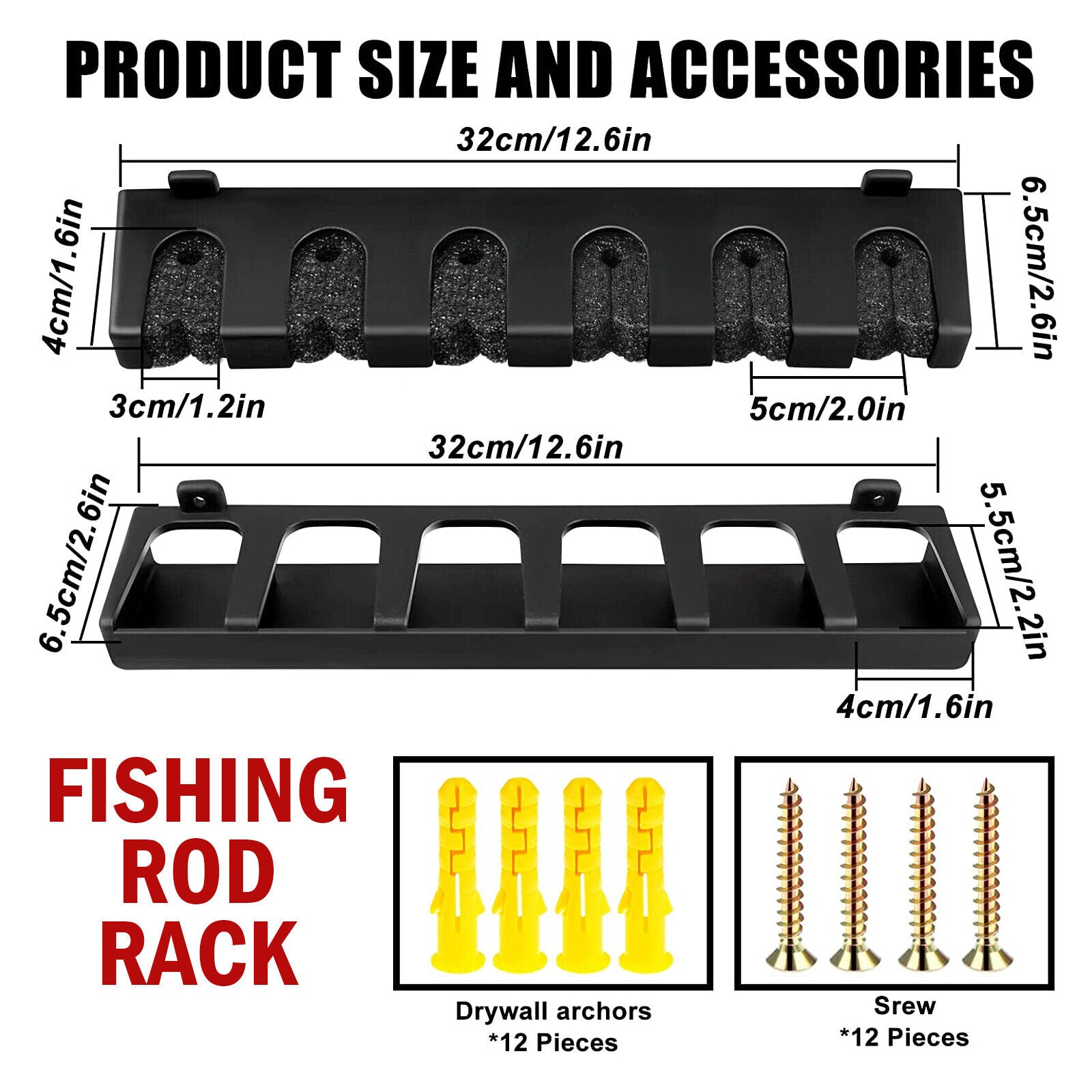 Vertical Rod Stand with Foam Grip Pads