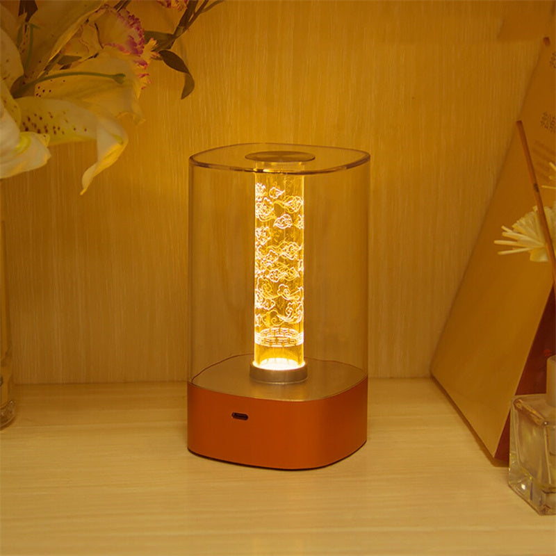 LED Touch Atmosphere Light, USB Charging Lamp, Eye Protection Bedroom Lamp, Bedside Night Light, Restaurant Garden Decoration Light, High Light Transmittance Lampshade, Touch Switch Bedside www.acheckbox.com