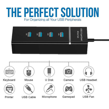 Lightweight USB Hub for Laptop and Desktop Users