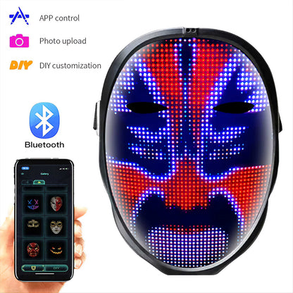 Digital Smart App Controlled LED Cosplay Face Changing Mask