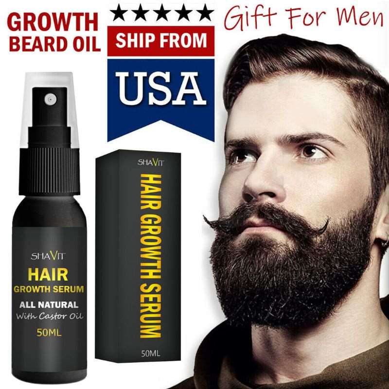Men's Hair Regrowth Mastery Shavit's Organic Beard Growth Serum