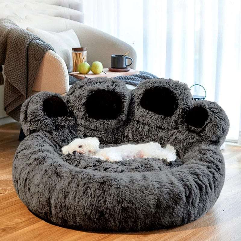 Modern Paw-Shaped Bed with Easy-Clean Features