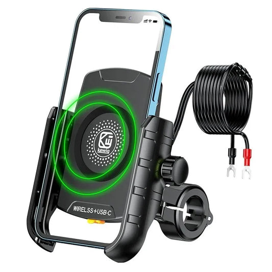 Motorcycle Wireless Charger Dual Fast Charging and Waterproof Design