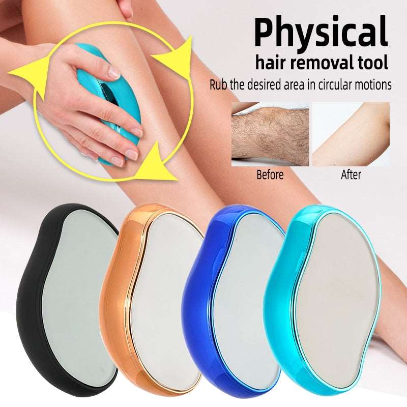 Nano Painless Epilator Crystal Hair Remover Eraser Professional Physical Safe Hair Eraser Men Women BodyBeauty Hair Removal Tool at acheckbox