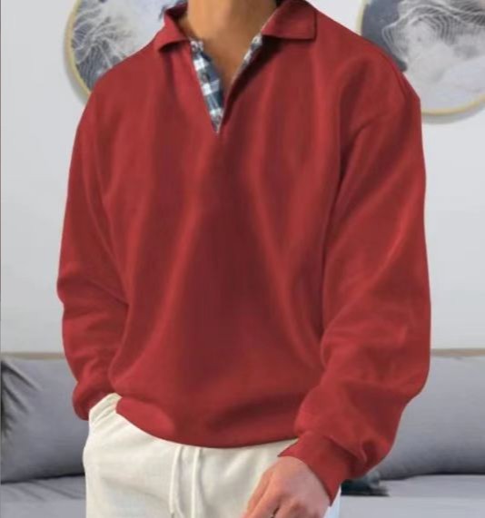 Perfect Fit for Every Occasion Men's Seasonal Versatile Sweatshirt in red color