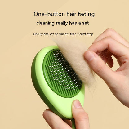 Pet Brush Hair Remover Cleaning Avocado Shaped Dog Grooming Tool Pet Combs Brush Stainless Steel Needle Pet Cleaning Care at www.acheckbox.com