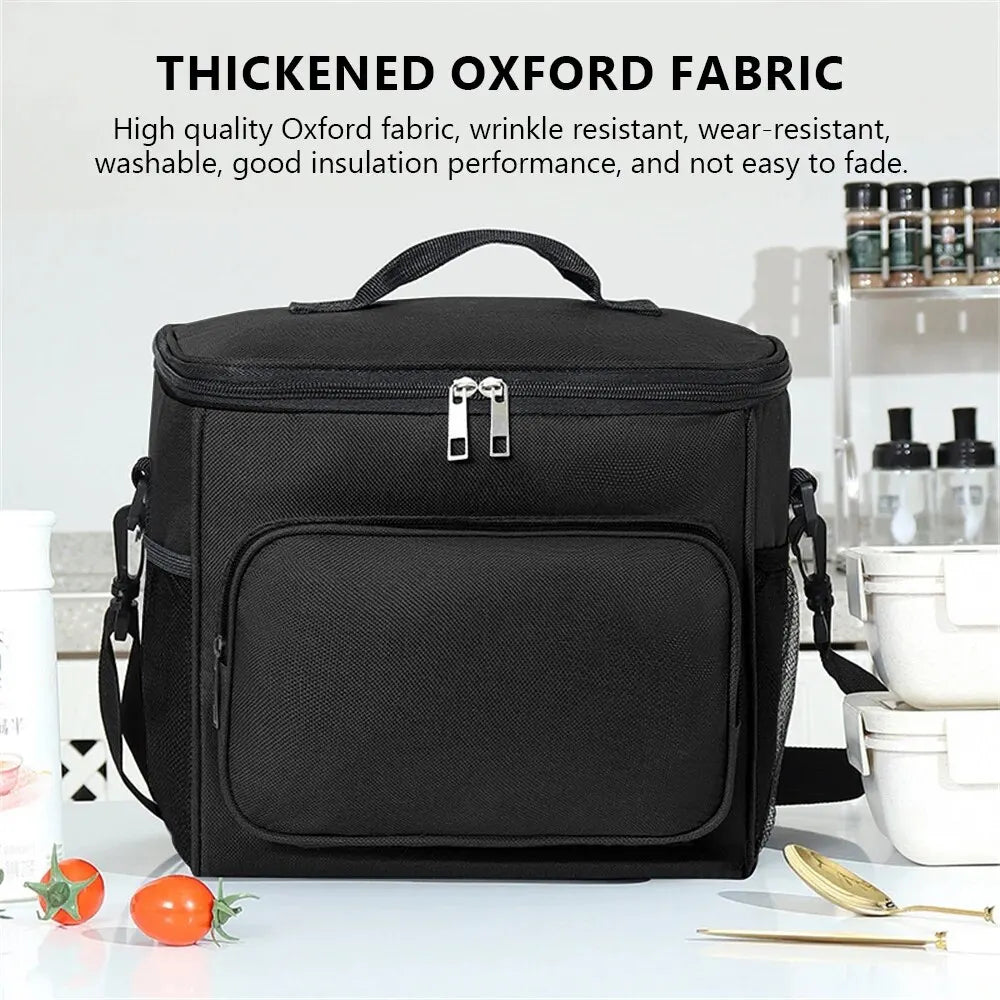 Portable Lunch Bag with Shoulder Strap Perfect for Commuters