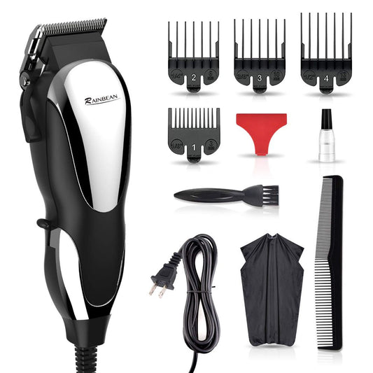 Precision DIY Haircuts Professional Corded Clippers for Men with Adjustable Taper Lever